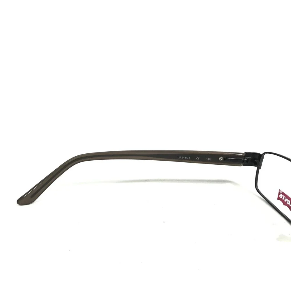 Levi's LS 544A-1 Eyeglasses Frames Black Brown Rectangular Full Rim 54-17-140